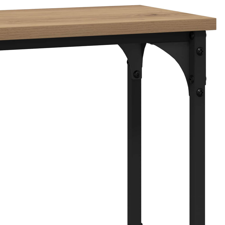 Konsolbord Artisan Egetræ 100 x 22,5 x 75 cm Konstrueret træ