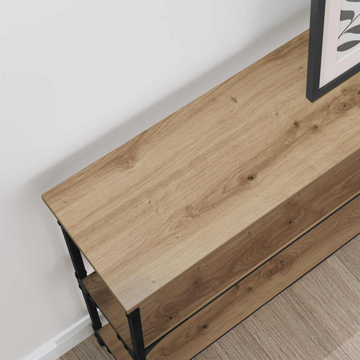 Konsolbord Artisan Egetræ 100 x 22,5 x 75 cm Konstrueret træ