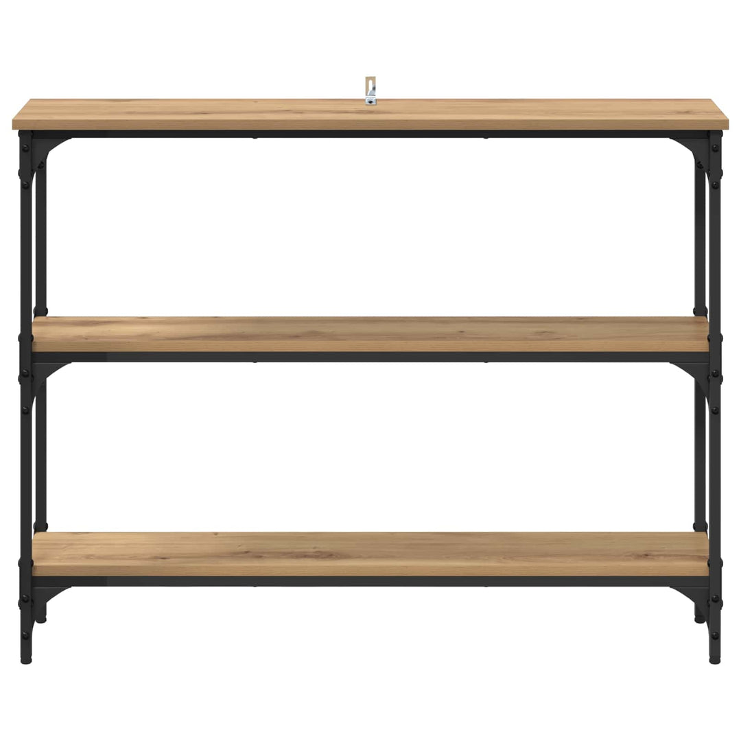 Konsolbord Artisan Egetræ 100 x 22,5 x 75 cm Konstrueret træ