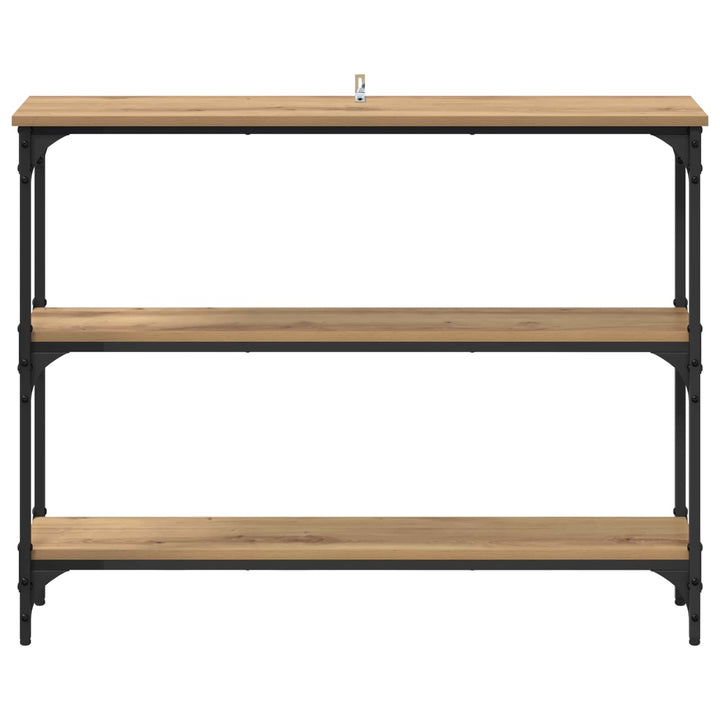 Konsolbord Artisan Egetræ 100 x 22,5 x 75 cm Konstrueret træ