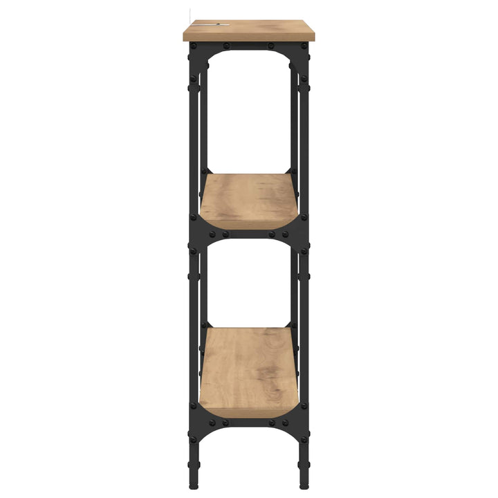 Konsolbord Artisan Egetræ 100 x 22,5 x 75 cm Konstrueret træ