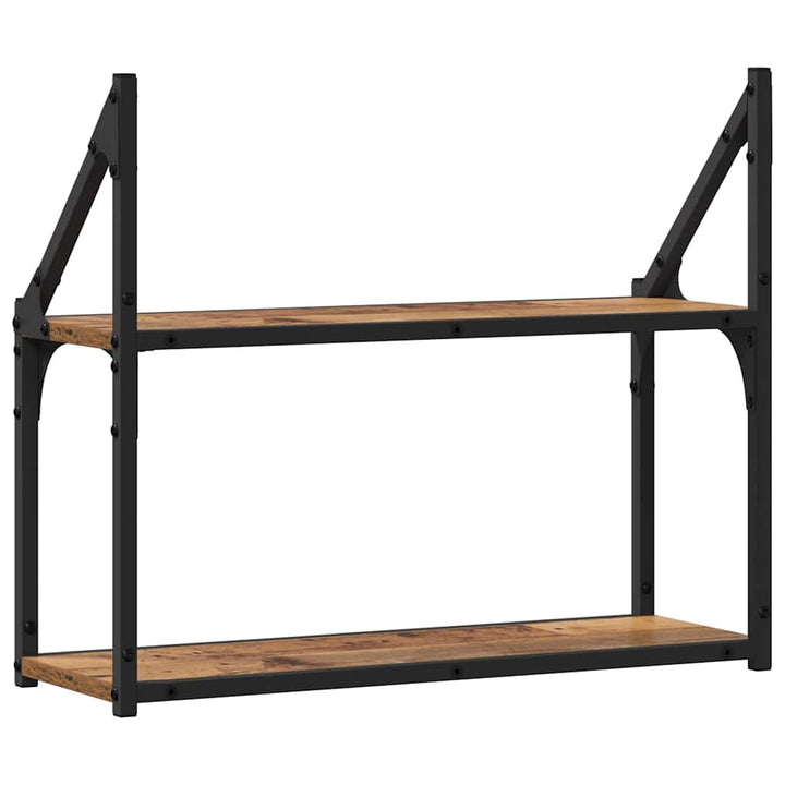 Væghylde Vægmonteret Gammelt træ 60 x 21 x 51 cm