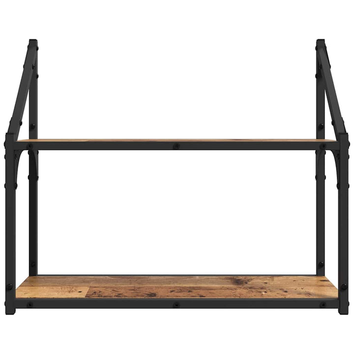 Væghylde Vægmonteret Gammelt træ 60 x 21 x 51 cm