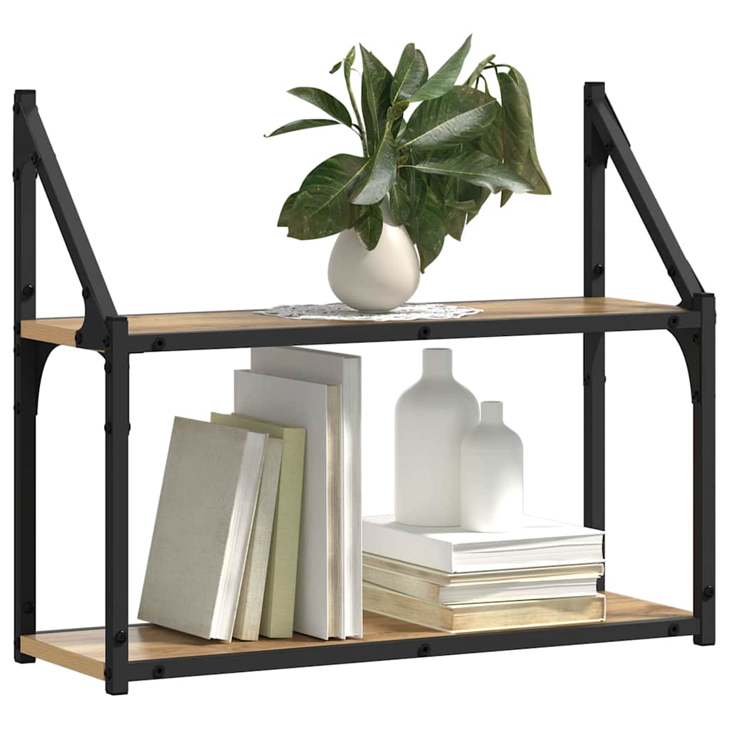 Væghylde Vægmonteret artisan eg 60 x 21 x 51 cm Konstrueret træ