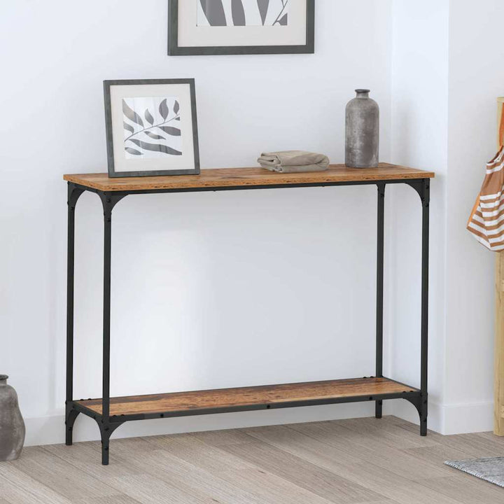Konsolbord Gammelt træ 101 x 30.5 x 75 cm Konstrueret træ