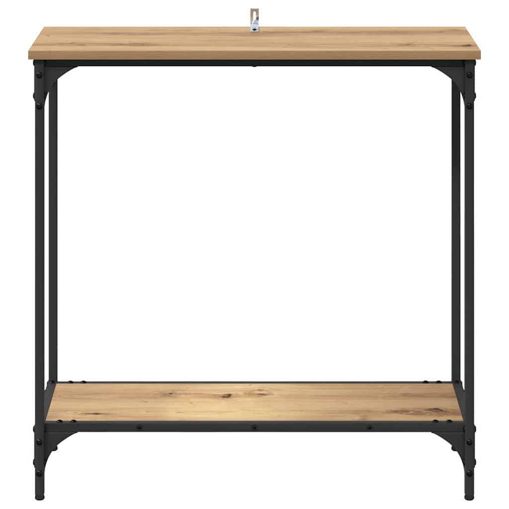 Konsolbord artisan eg 75 x 30.5 x 75 cm Konstrueret træ