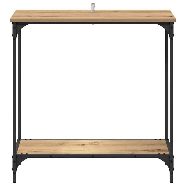 Konsolbord artisan eg 75 x 30.5 x 75 cm Konstrueret træ