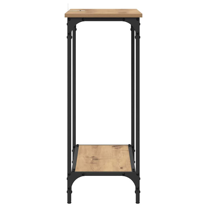 Konsolbord artisan eg 75 x 30.5 x 75 cm Konstrueret træ