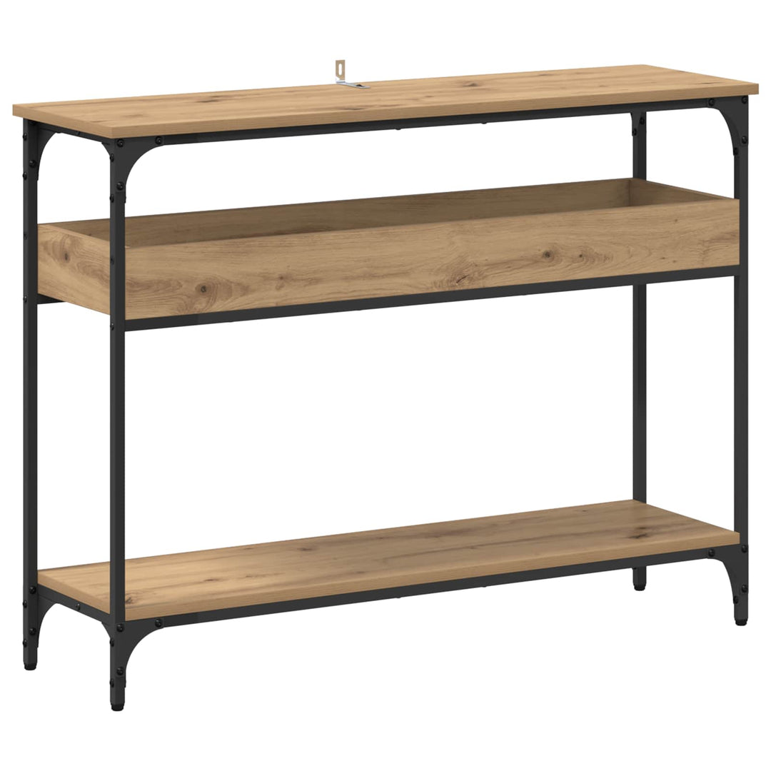 Konsolbord artisan eg 100 x 29 x 75 cm Konstrueret træ