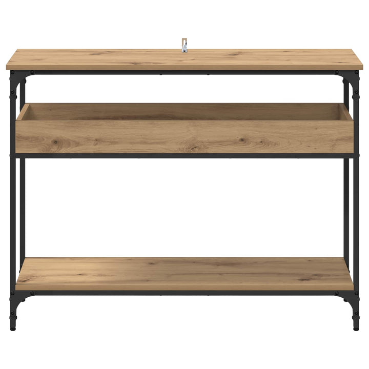 Konsolbord artisan eg 100 x 29 x 75 cm Konstrueret træ