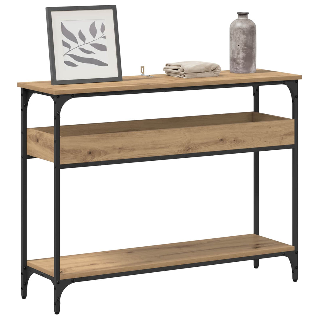 Konsolbord artisan eg 100 x 29 x 75 cm Konstrueret træ