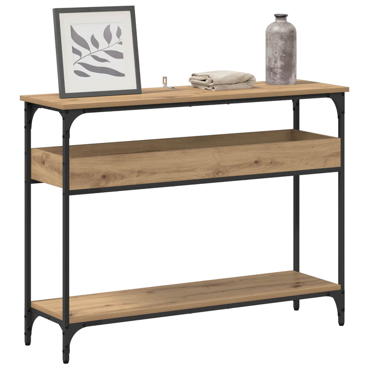 Konsolbord artisan eg 100 x 29 x 75 cm Konstrueret træ