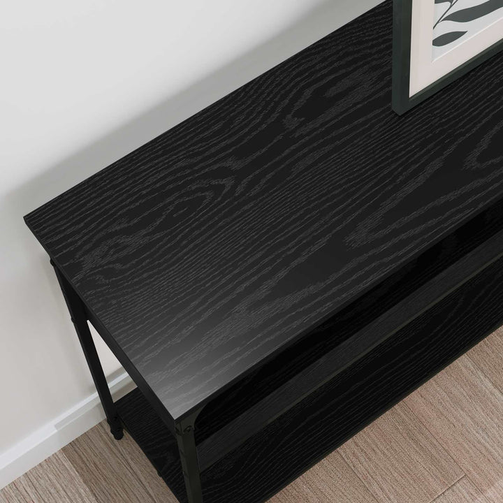 Konsolbord Sort eg 100 x 29 x 75 cm Konstrueret træ