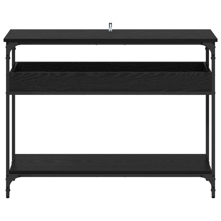 Konsolbord Sort eg 100 x 29 x 75 cm Konstrueret træ