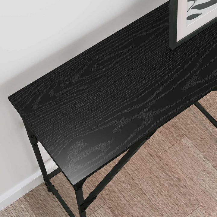 Konsolbord Sort eg 140 x 29 x 75 cm Konstrueret træ