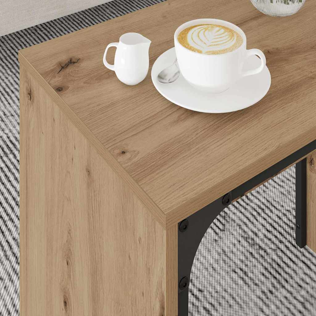 Sofabord 3 stk. Artisan Egetræ 60 x 35 x 56 cm Konstrueret træ