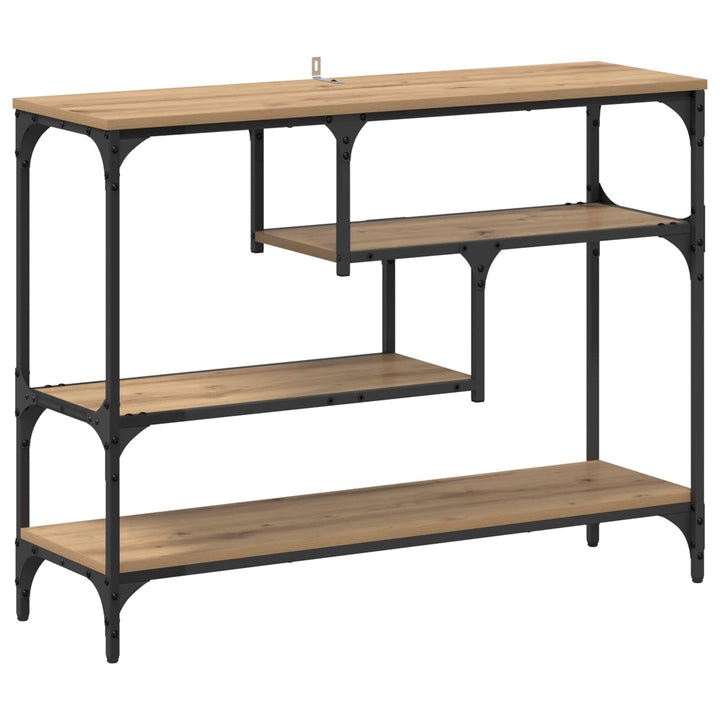 Konsolbord Artisan Egetræ 100 x 30 x 75 cm Konstrueret træ