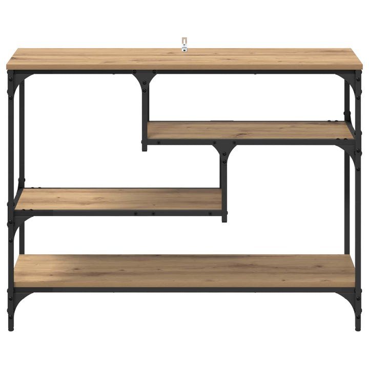 Konsolbord Artisan Egetræ 100 x 30 x 75 cm Konstrueret træ