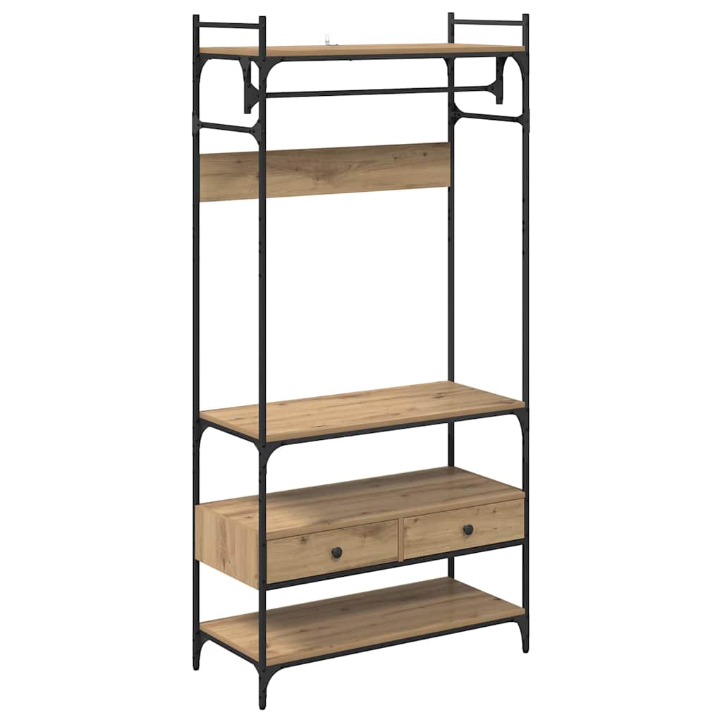 Garderobeskab artisan eg 89 x 39 x 184.5 cm Konstrueret træ