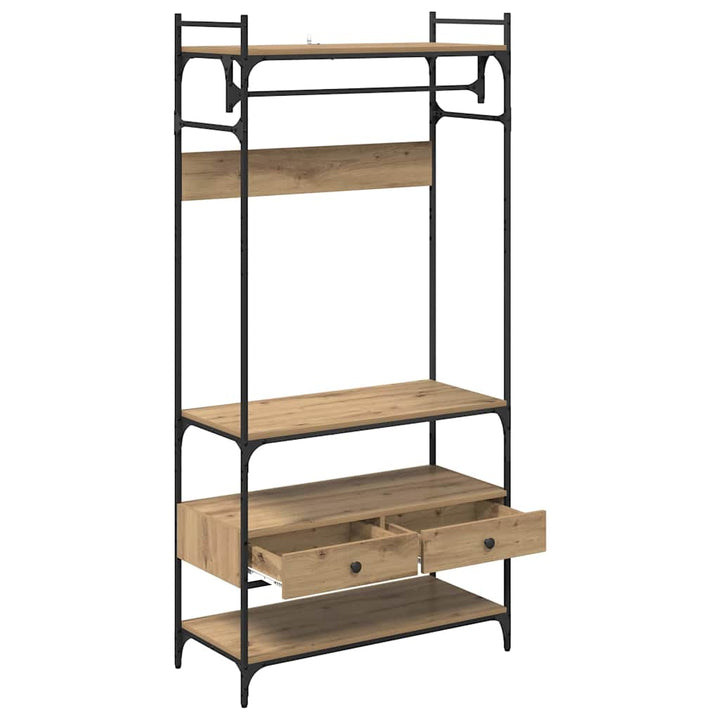 Garderobeskab artisan eg 89 x 39 x 184.5 cm Konstrueret træ