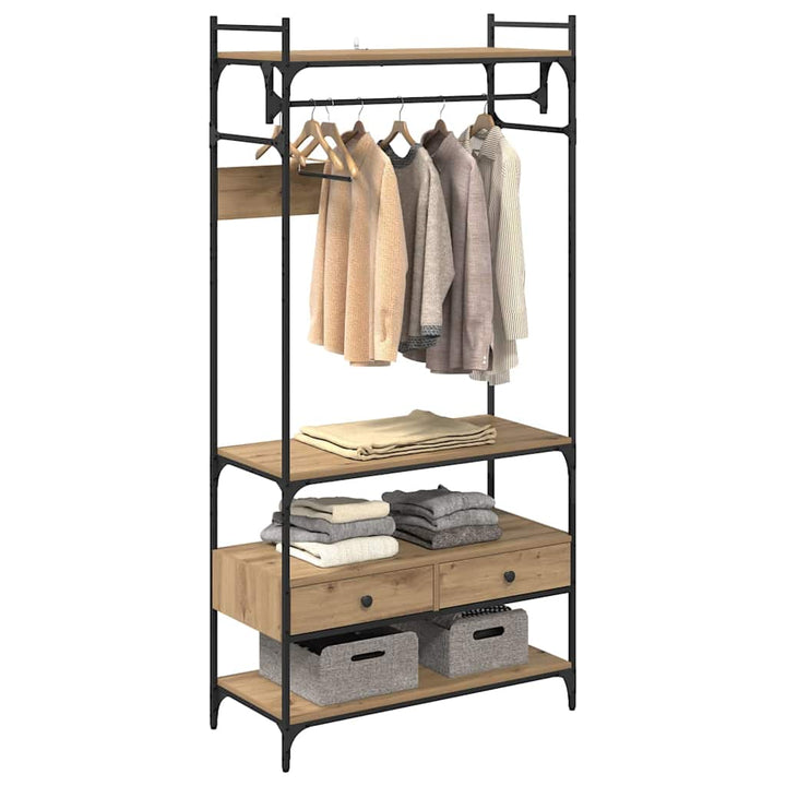 Garderobeskab artisan eg 89 x 39 x 184.5 cm Konstrueret træ
