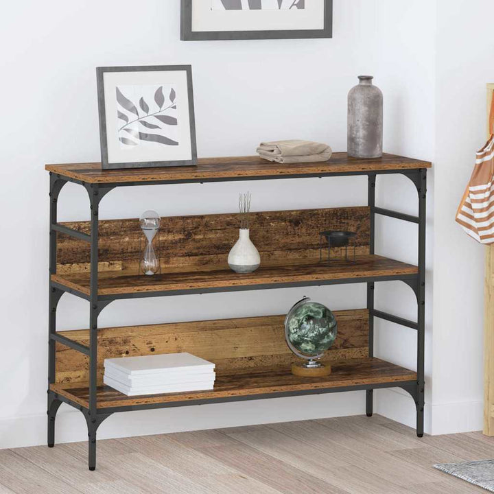 Konsolbord Gammelt træ 100 x 32 x 75 cm Konstrueret træ