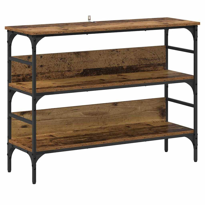 Konsolbord Gammelt træ 100 x 32 x 75 cm Konstrueret træ