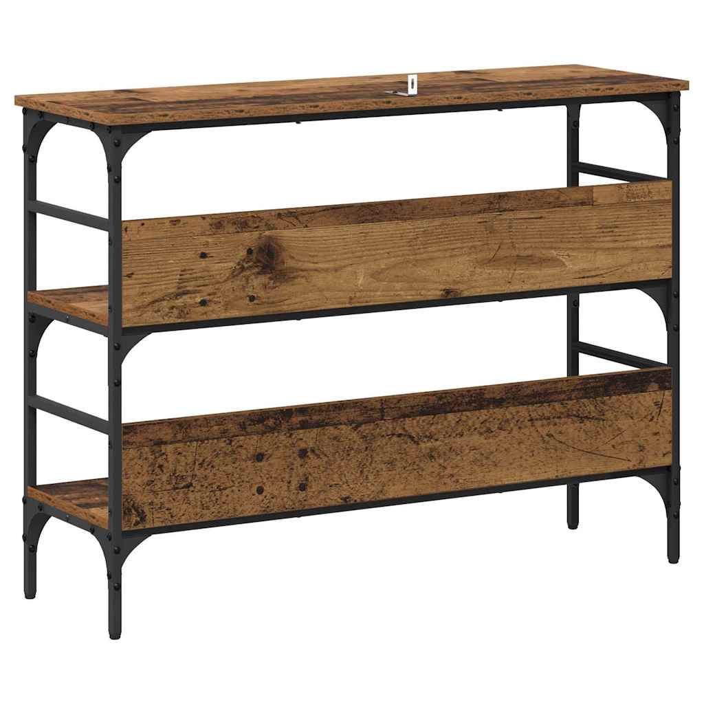 Konsolbord Gammelt træ 100 x 32 x 75 cm Konstrueret træ
