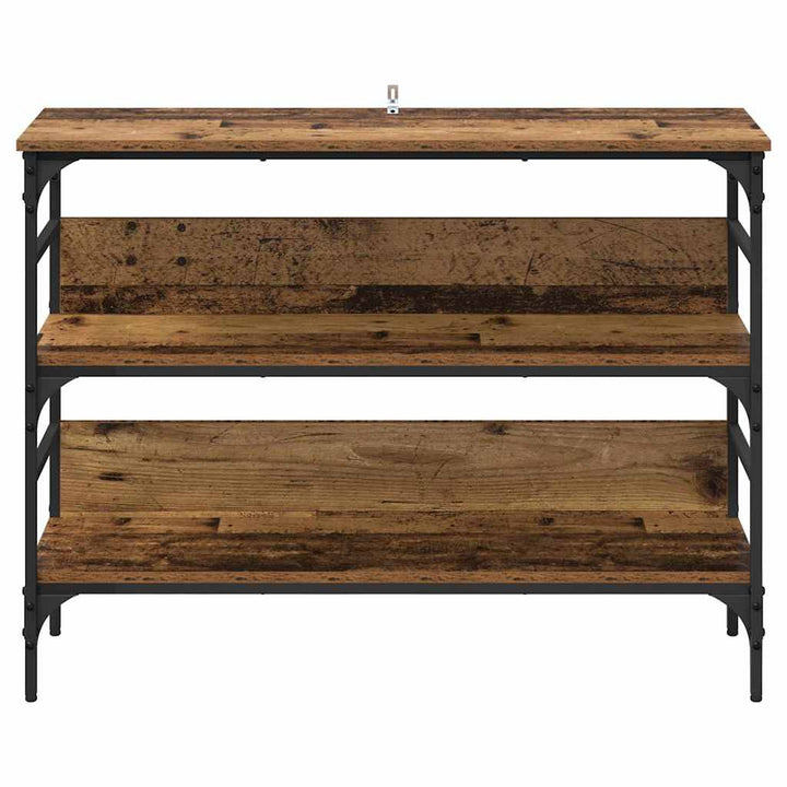 Konsolbord Gammelt træ 100 x 32 x 75 cm Konstrueret træ