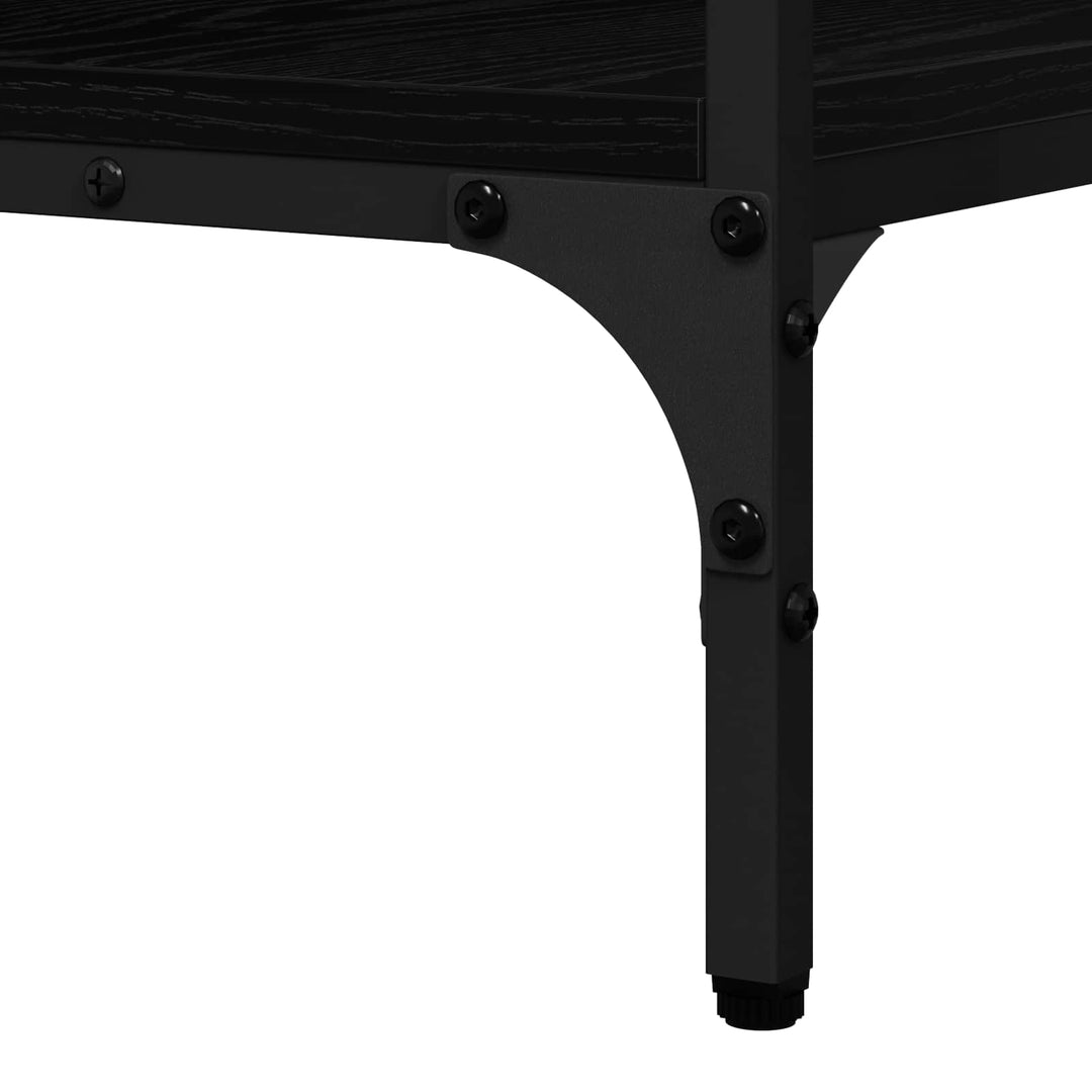 Konsolbord Sort eg 100 x 32 x 75 cm Konstrueret træ