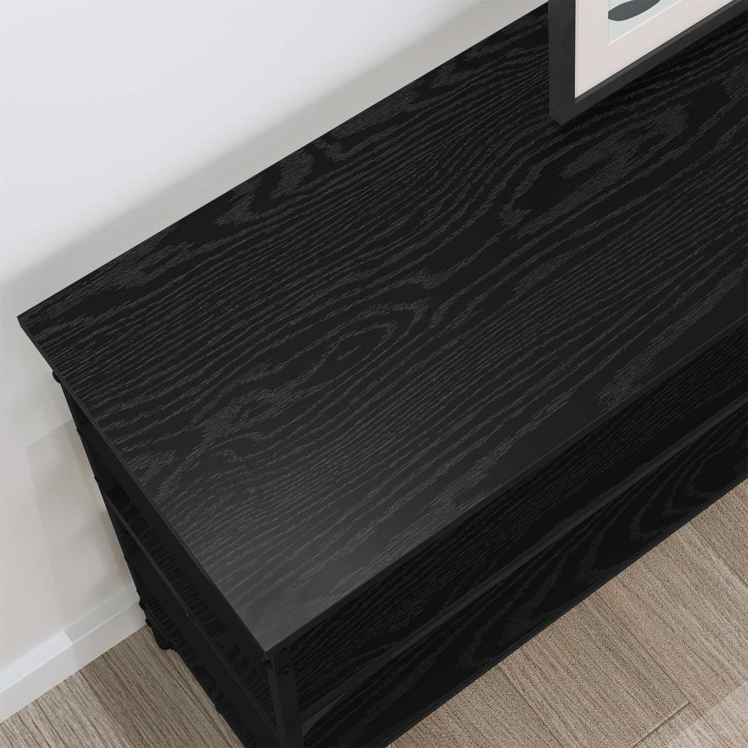 Konsolbord Sort eg 100 x 32 x 75 cm Konstrueret træ