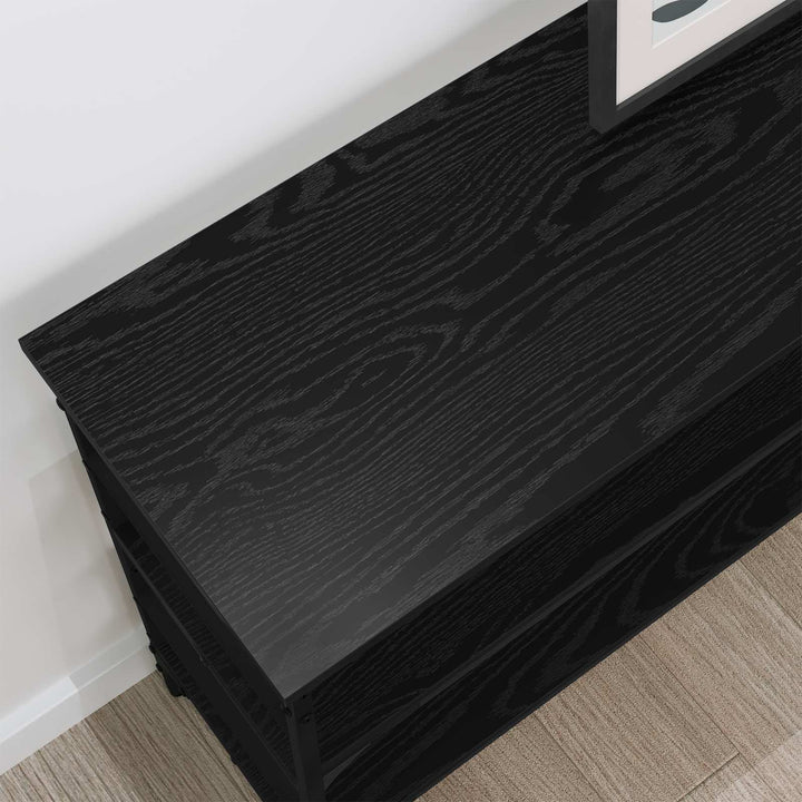 Konsolbord Sort eg 100 x 32 x 75 cm Konstrueret træ