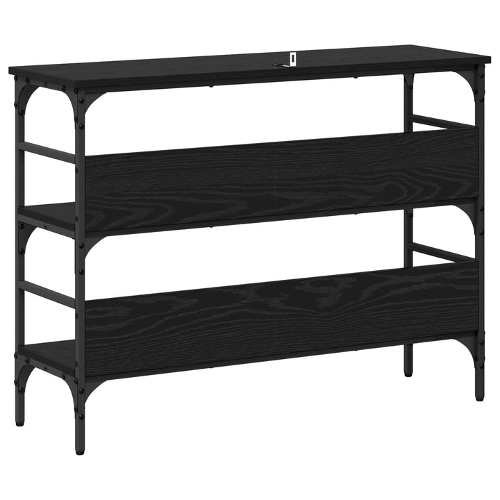 Konsolbord Sort eg 100 x 32 x 75 cm Konstrueret træ