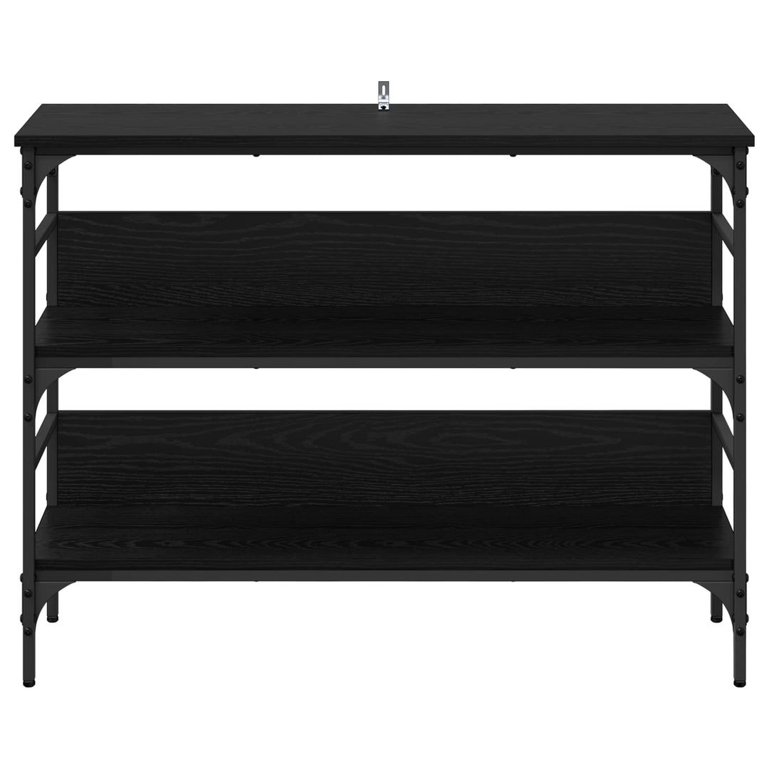 Konsolbord Sort eg 100 x 32 x 75 cm Konstrueret træ
