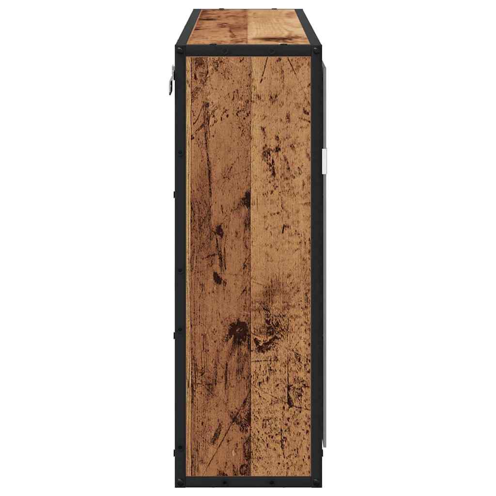 Væghylde Gammelt træ 65 x 20 x 60 cm