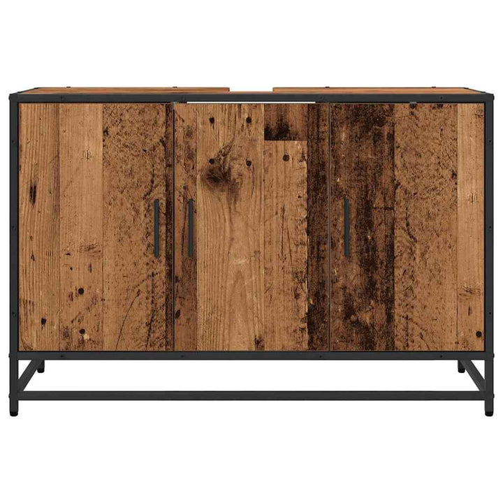 Badeværelsesskab Gammelt træ 90 x 33 x 60 cm Konstrueret træ