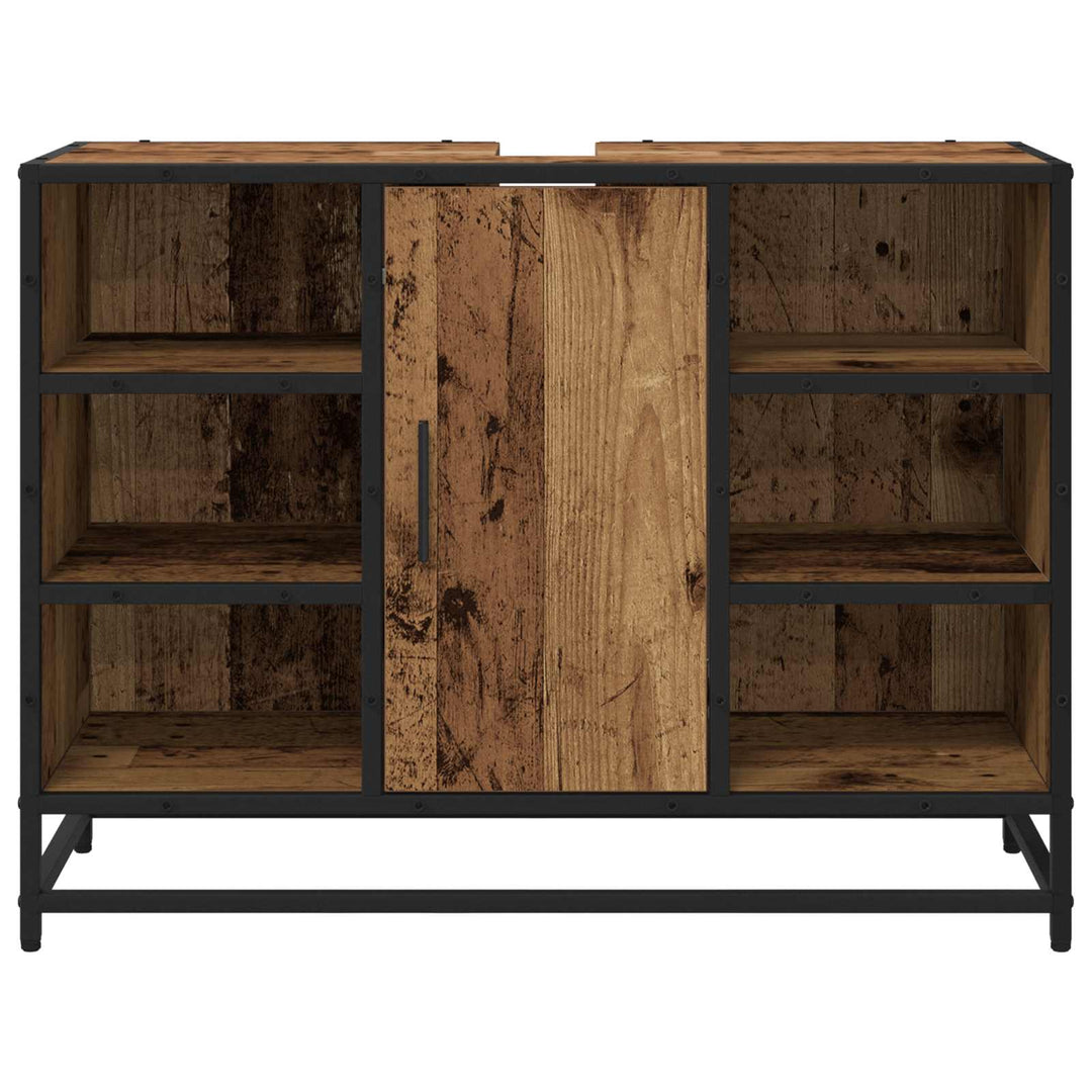 Badeværelsesskab Gammelt træ 80 x 33 x 60 cm Konstrueret træ