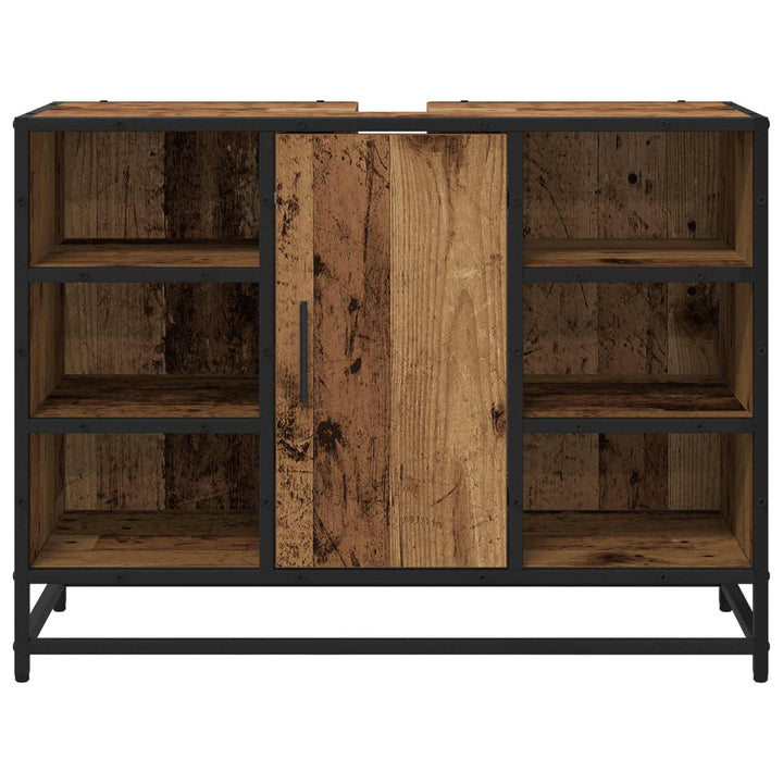 Badeværelsesskab Gammelt træ 80 x 33 x 60 cm Konstrueret træ