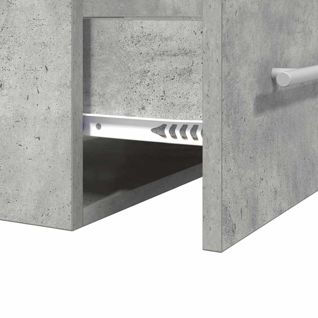 Vaskeskab Beton Grå 38,5 x 41 x 48 cm Konstrueret træ