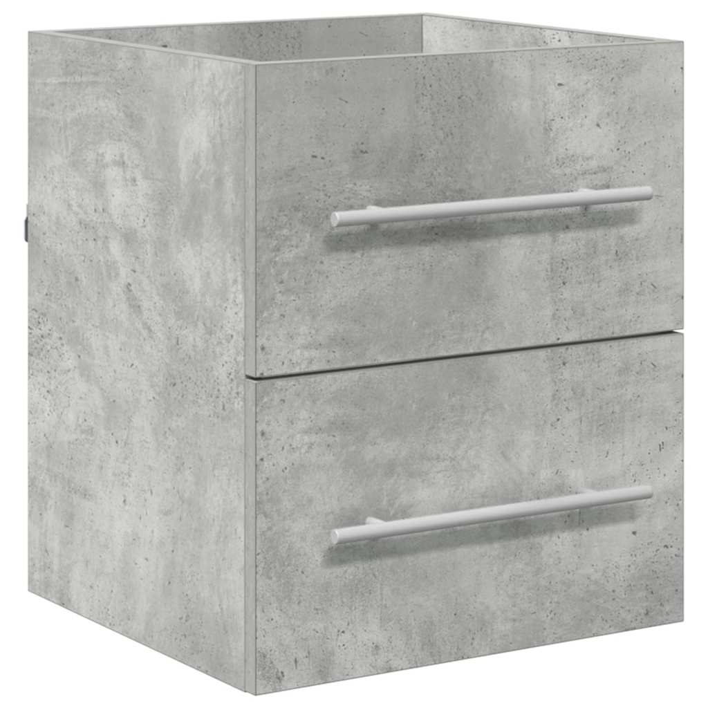 Vaskeskab Beton Grå 38,5 x 41 x 48 cm Konstrueret træ
