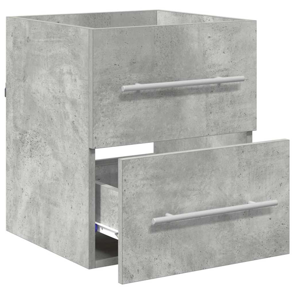 Vaskeskab Beton Grå 38,5 x 41 x 48 cm Konstrueret træ