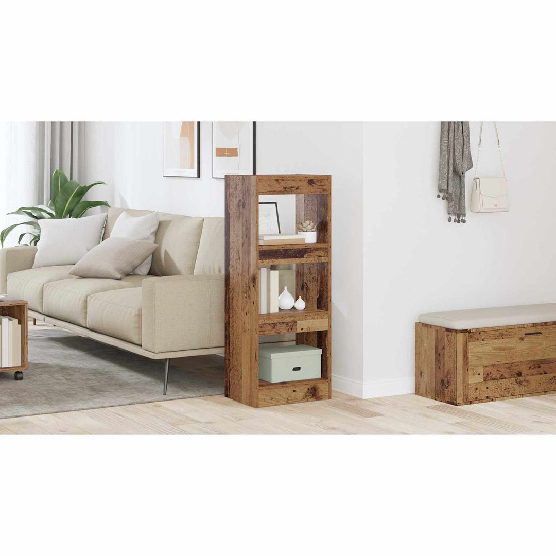 Bogskab Gammelt træ 40 x 30 x 103 cm Konstrueret træ