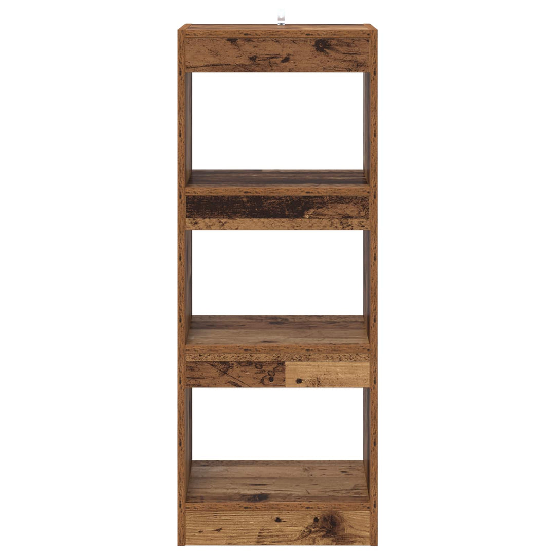 Bogskab Gammelt træ 40 x 30 x 103 cm Konstrueret træ