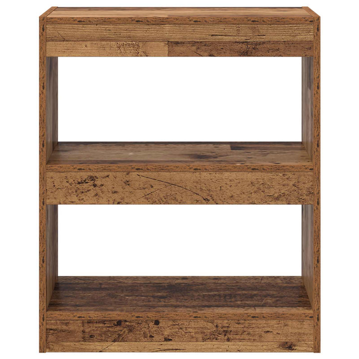 Bogskab Gammelt træ 60 x 30 x 72 cm Konstrueret træ