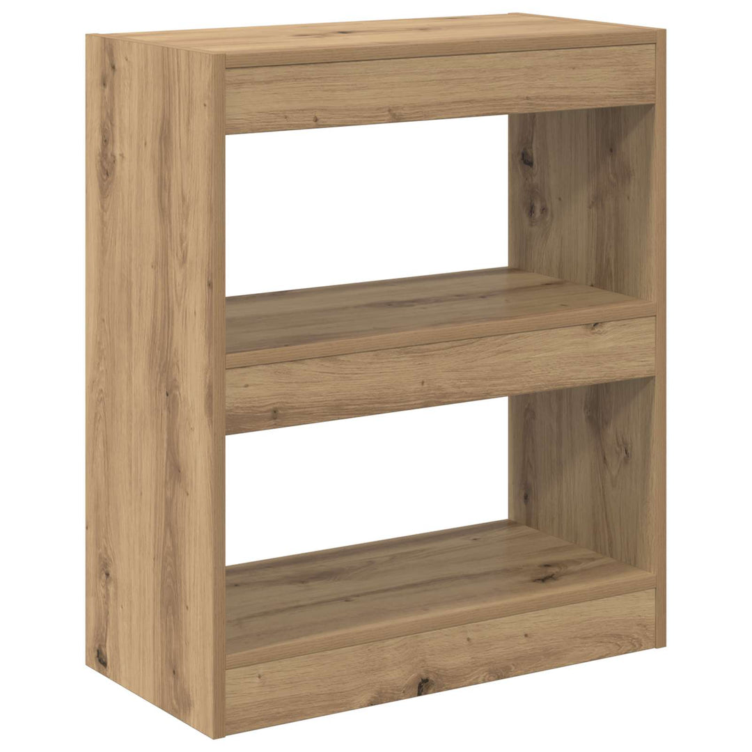 Bogskab Artisan Egetræ 60 x 30 x 72 cm Konstrueret træ