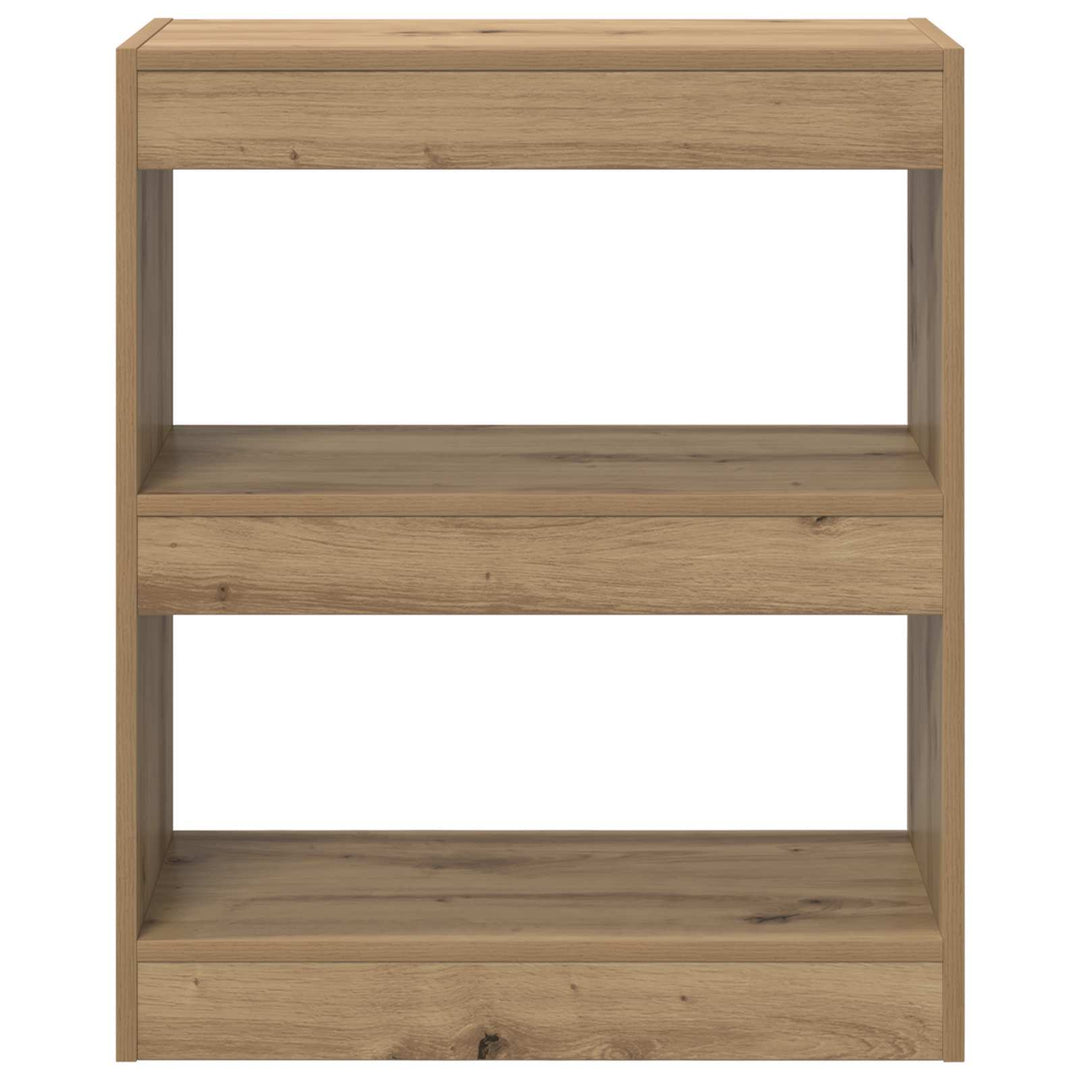 Bogskab Artisan Egetræ 60 x 30 x 72 cm Konstrueret træ