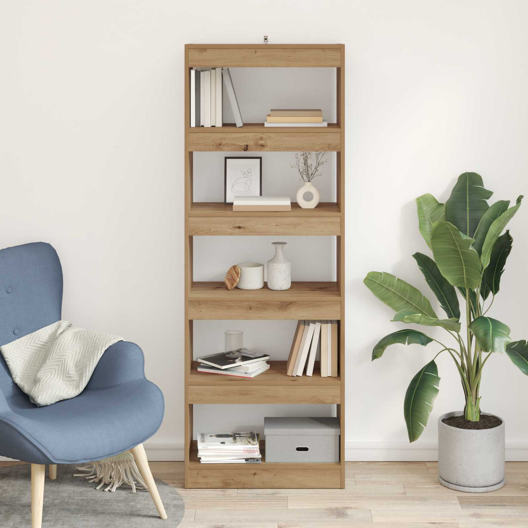 Bogskab artisan eg 60 x 30 x 166 cm Konstrueret træ