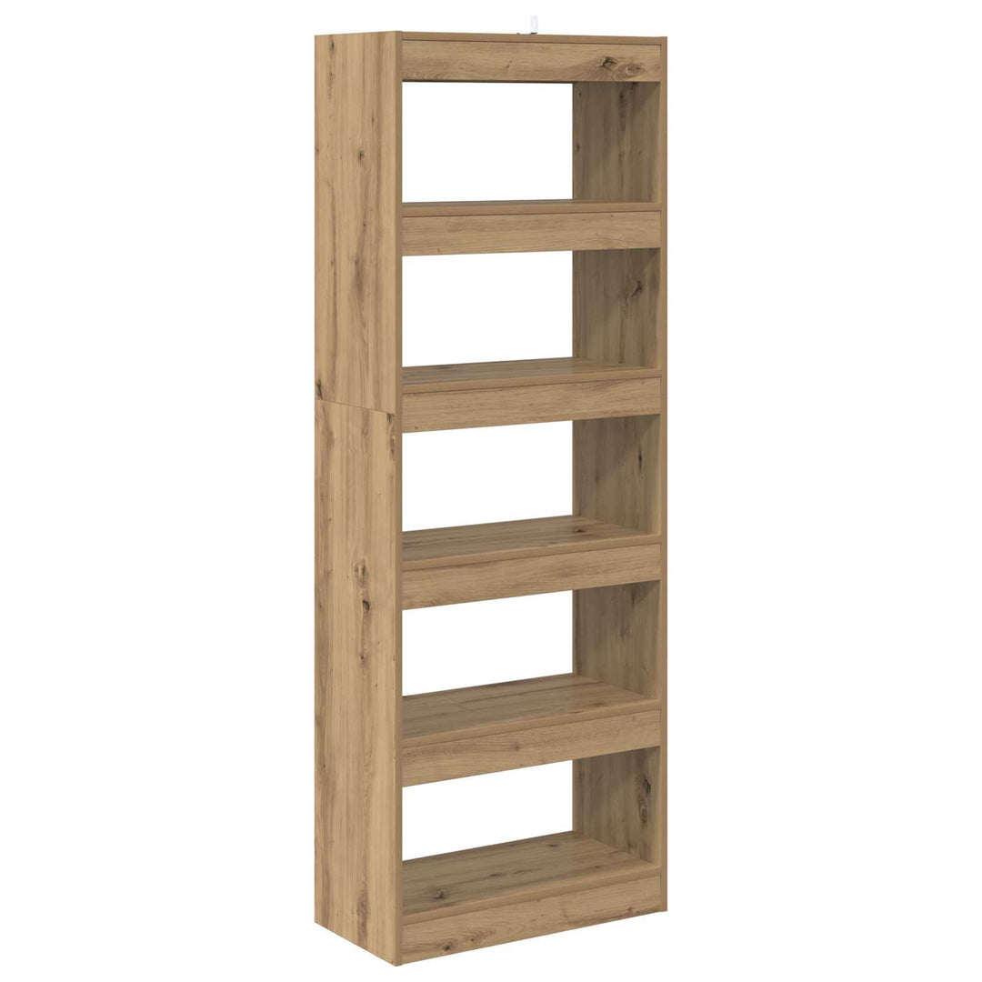 Bogskab artisan eg 60 x 30 x 166 cm Konstrueret træ