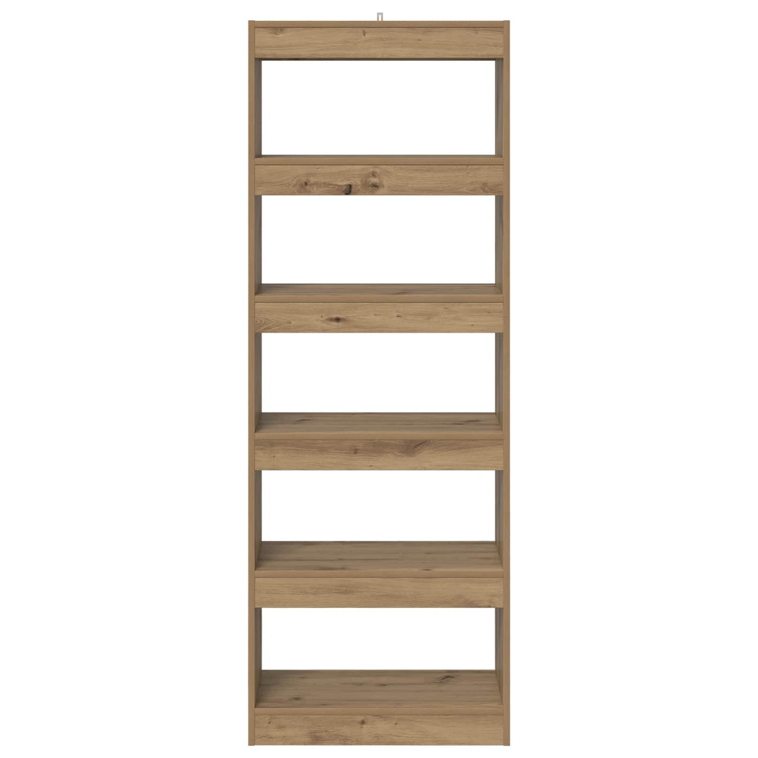 Bogskab artisan eg 60 x 30 x 166 cm Konstrueret træ