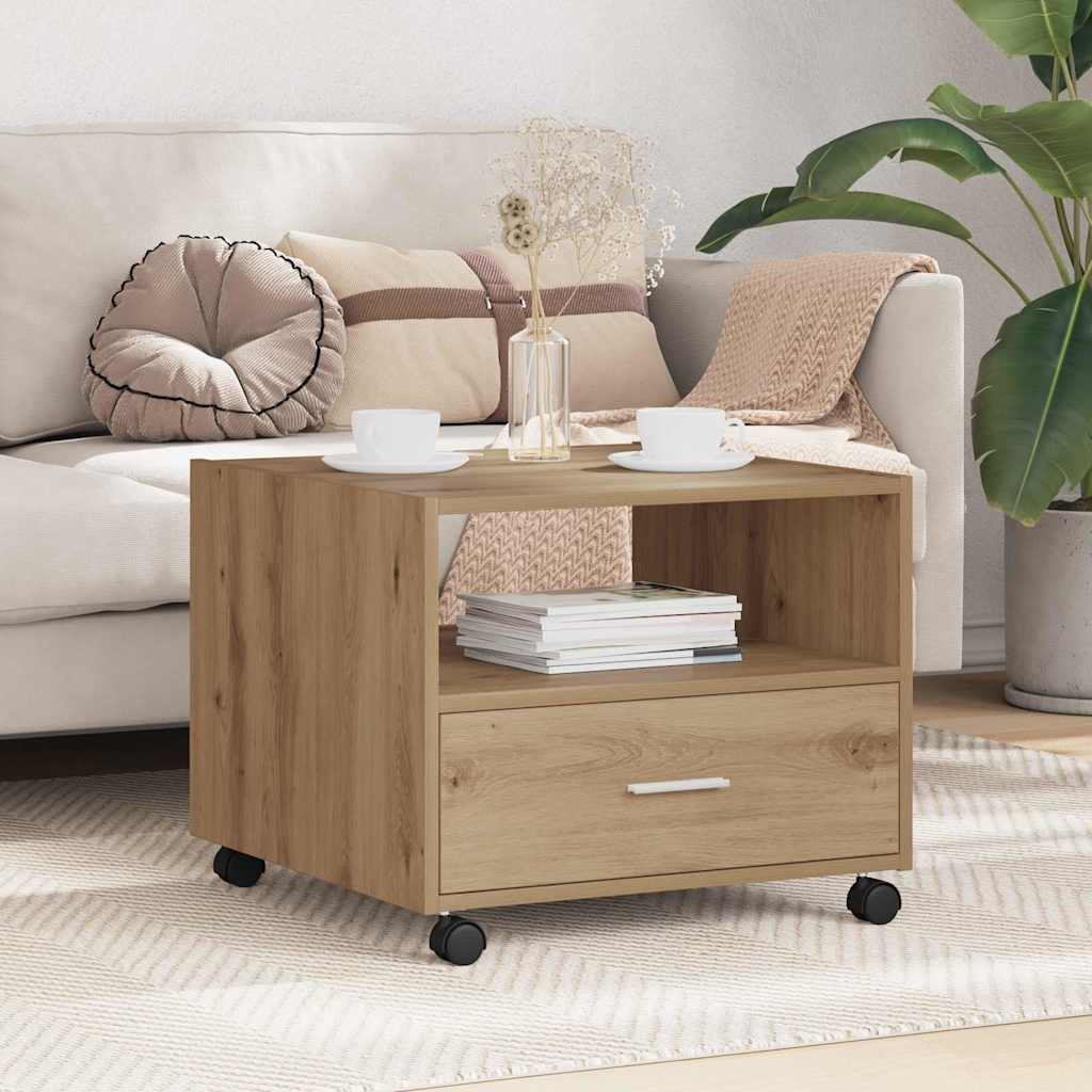 Sofabord Artisan Egetræ 55 x 55 x 45cm Konstrueret træ